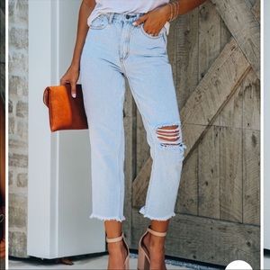 Vici Dolls high rise distressed jeans size 25